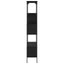 Bogreol 7 niveauer 76 x 33 x 188,5 cm Konstrueret træ Sort eg