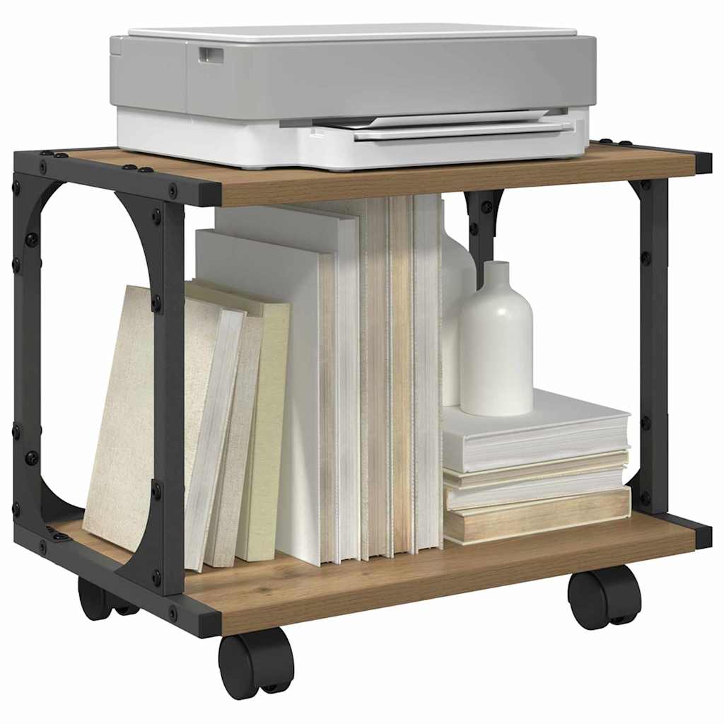 Printerstand Artisan Egetræ 41 x 28 x 33,5 cm Konstrueret træ