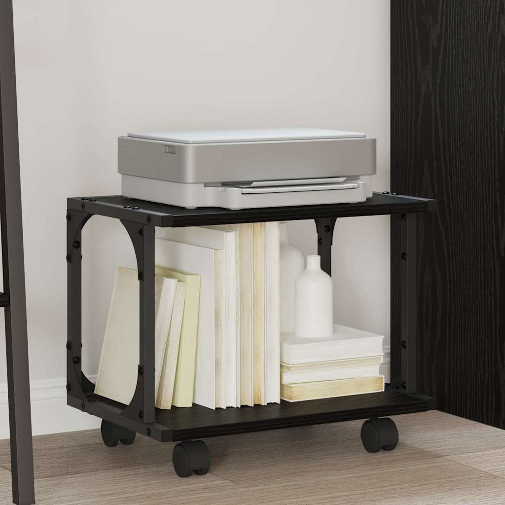 Printerstand Sort eg 41 x 28 x 33,5 cm Konstrueret træ