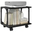 Printerstand Sort eg 41 x 28 x 33,5 cm Konstrueret træ