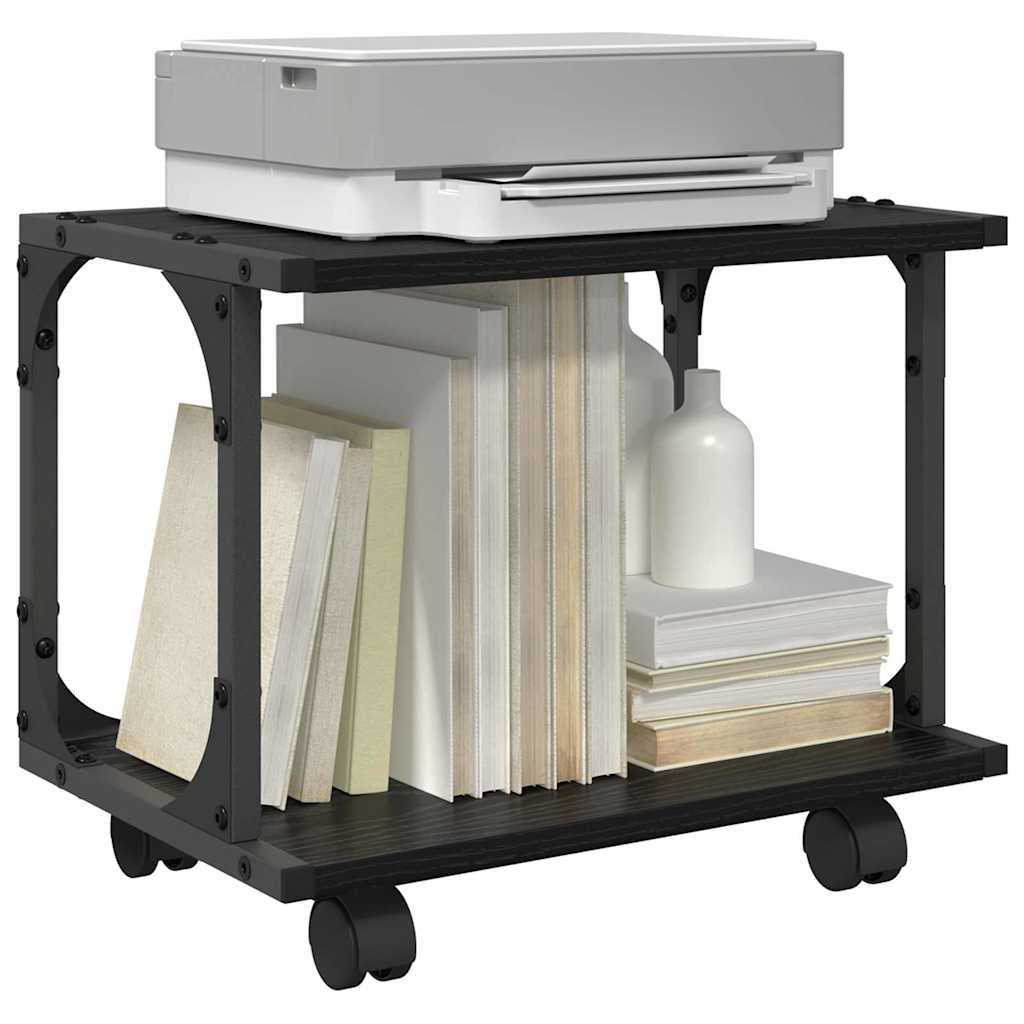 Printerstand Sort eg 41 x 28 x 33,5 cm Konstrueret træ