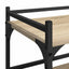 Køkkenvogn Sonoma eg 50 x 35 x 75,5 cm Konstrueret træ