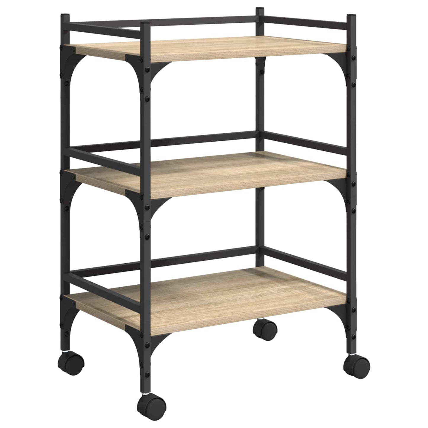 Køkkenvogn Sonoma eg 50 x 35 x 75,5 cm Konstrueret træ