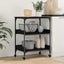Køkkenvogn Sort eg 60 x 41 x 80.5 cm Konstrueret træ