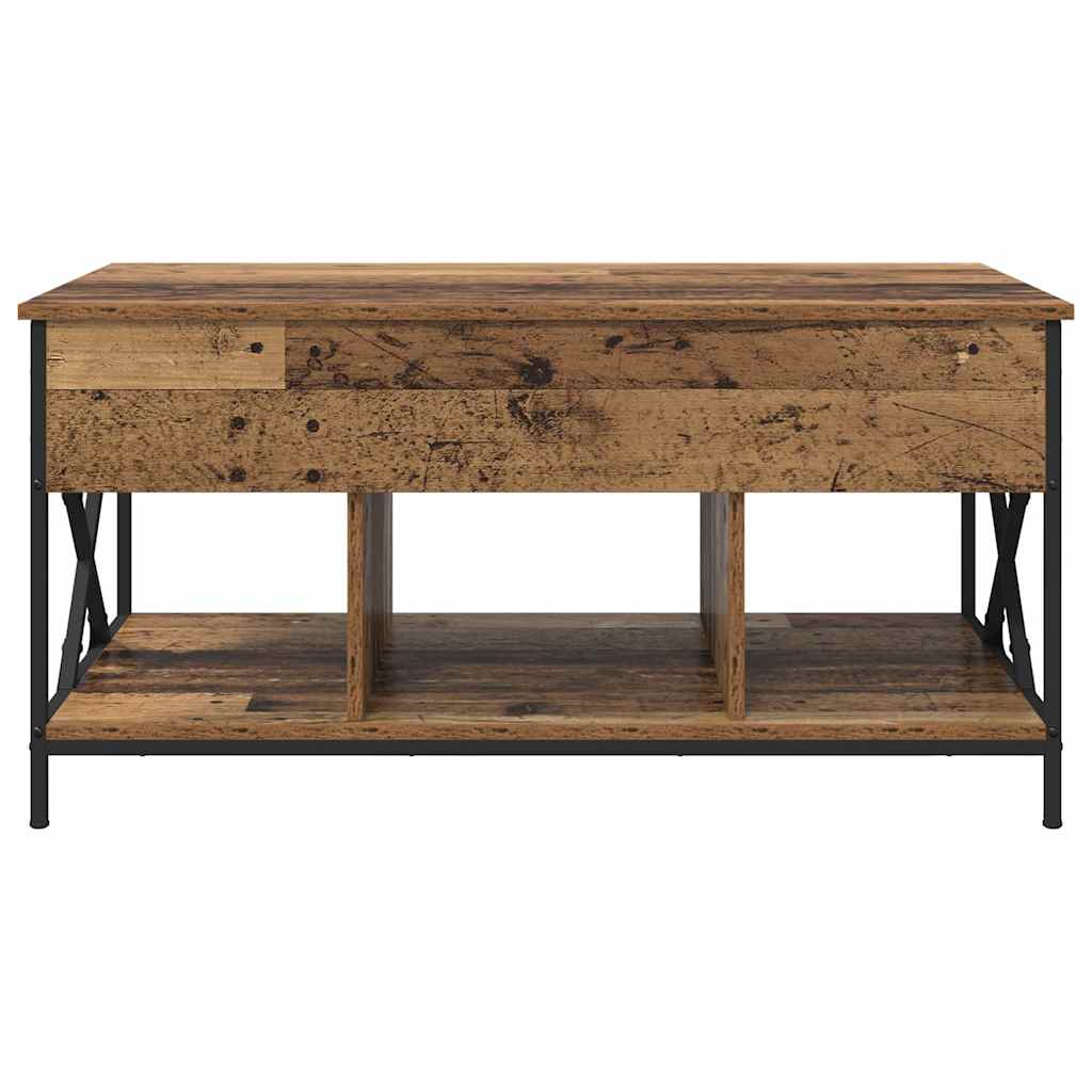 Sofabord Gammelt træ 100 x 55 x 48.5 cm Konstrueret træ