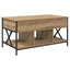 Sofabord Artisan Egetræ 100 x 55 x 48.5 cm Konstrueret træ