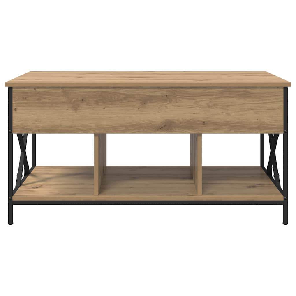 Sofabord Artisan Egetræ 100 x 55 x 48.5 cm Konstrueret træ