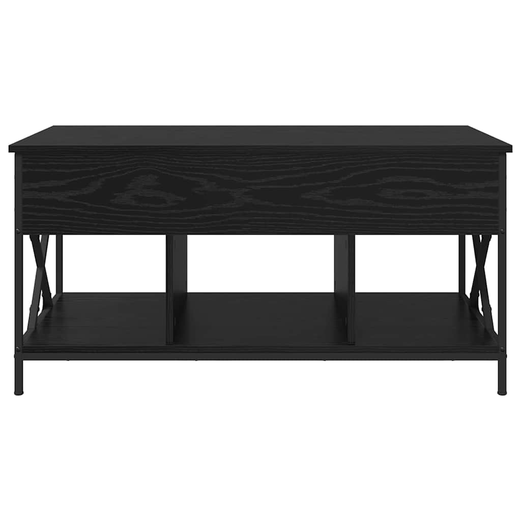Sofabord Sort eg 100 x 55 x 48.5 cm Konstrueret træ