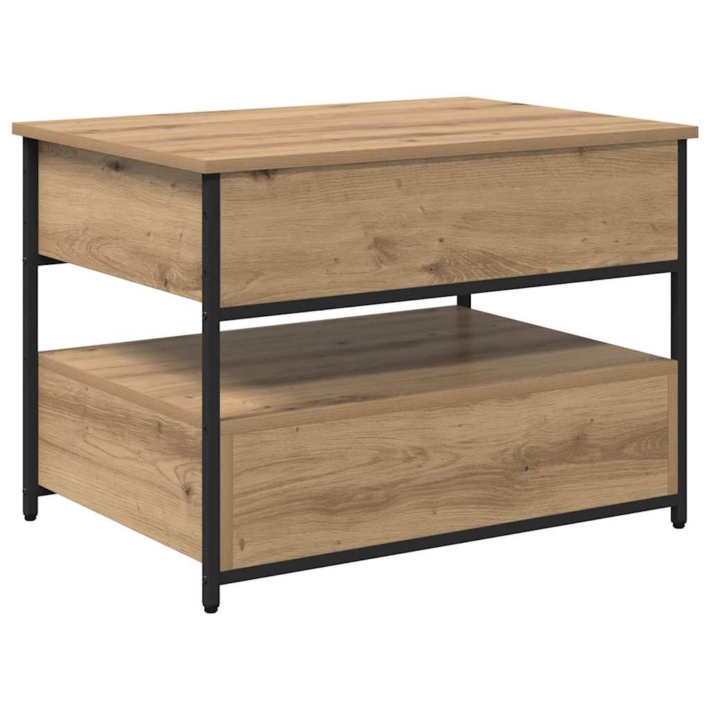 Sofabord Artisan Egetræ 70 x 50 x 54,5 cm Konstrueret træ