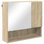 Spejlskab Vægmonteret Sonoma eg 59 x 17 x 55 cm Konstrueret træ