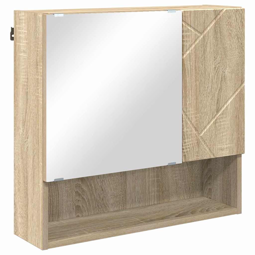 Spejlskab Sonoma eg 59 x 17 x 55 cm Konstrueret træ