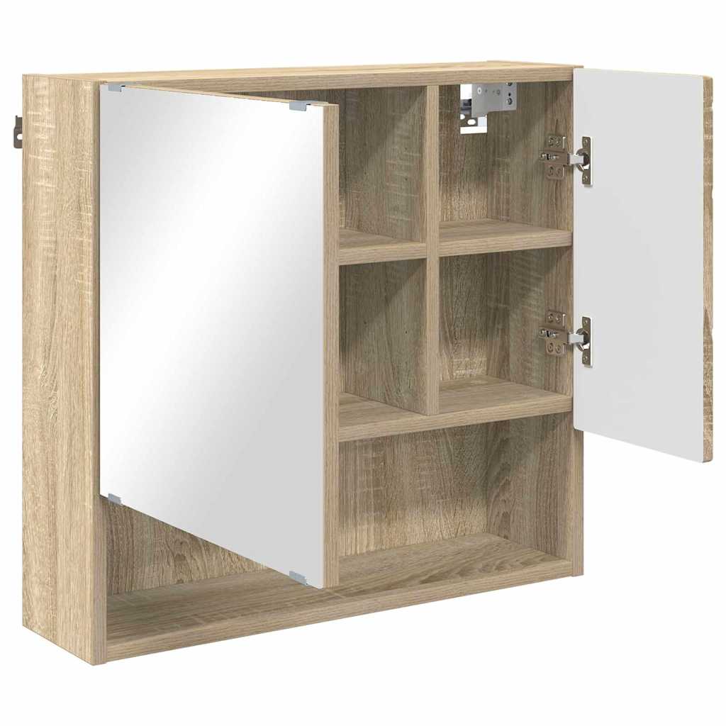 Spejlskab Sonoma eg 59 x 17 x 55 cm Konstrueret træ