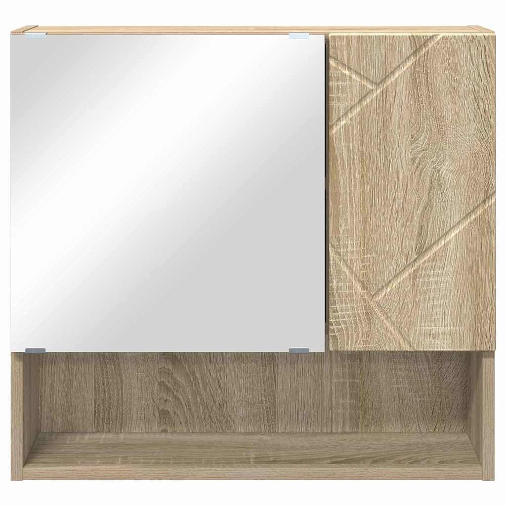 Spejlskab Sonoma eg 59 x 17 x 55 cm Konstrueret træ