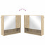 Spejlskab Sonoma eg 59 x 17 x 55 cm Konstrueret træ