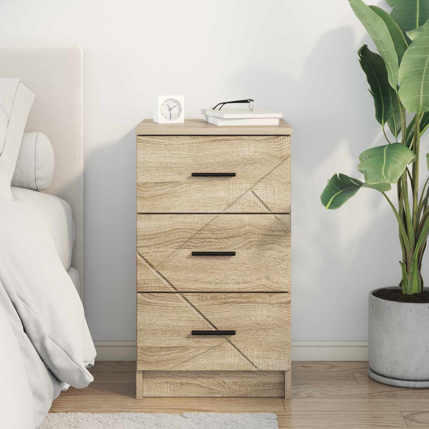 Natskab med skuffe Sonoma-eg 38 x 38 x 66 cm Konstrueret træ