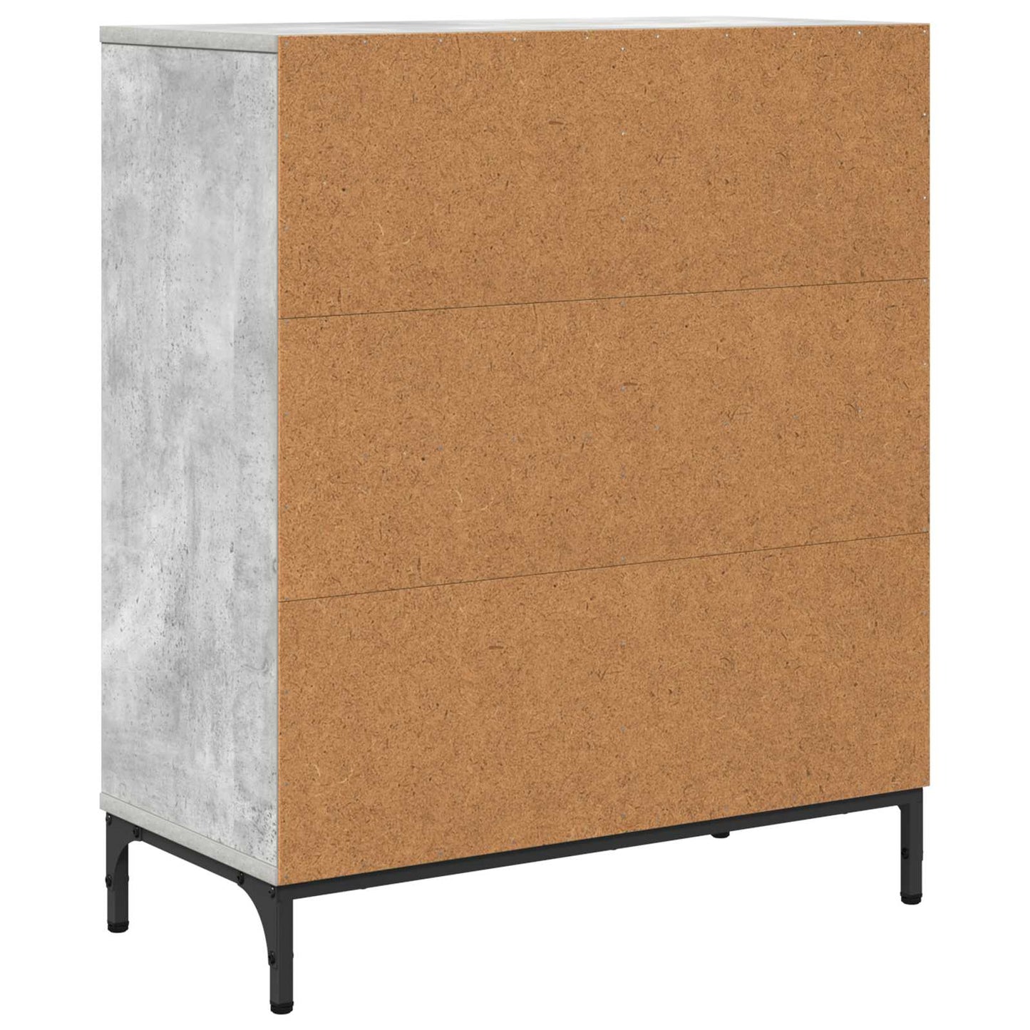 Sideboard Beton Grå 69,5 x 33 x 82 cm Konstrueret træ