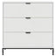 Sideboard med skuffe Hvid 79,5 x 33 x 82 cm Konstrueret træ