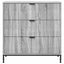 Sideboard Grå Sonoma 79,5 x 33 x 82 cm Konstrueret træ