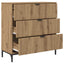 Sideboard Artisan Egetræ 79,5 x 33 x 82 cm Konstrueret træ