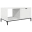 Sofabord med skuffe Hvid 90 x 49 x 46 cm Konstrueret træ