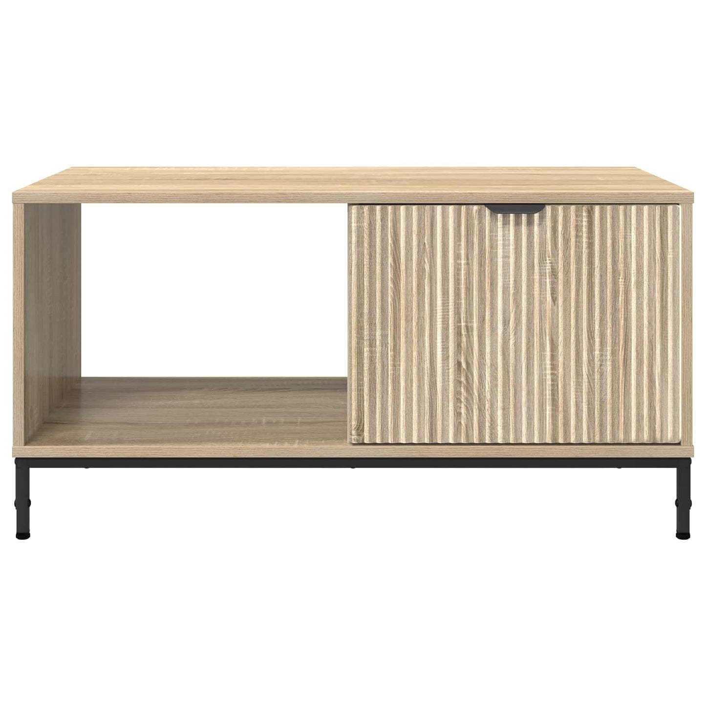 Sofabord med skuffe Sonoma eg 90 x 49 x 46 cm Konstrueret træ