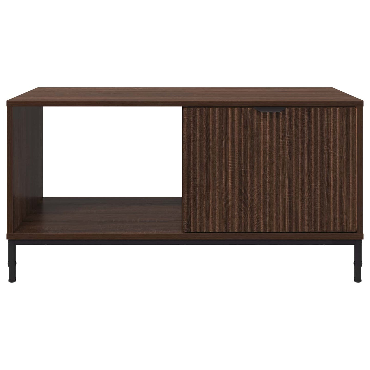 Sofabord med skuffe Brun eg 90 x 49 x 46 cm Konstrueret træ