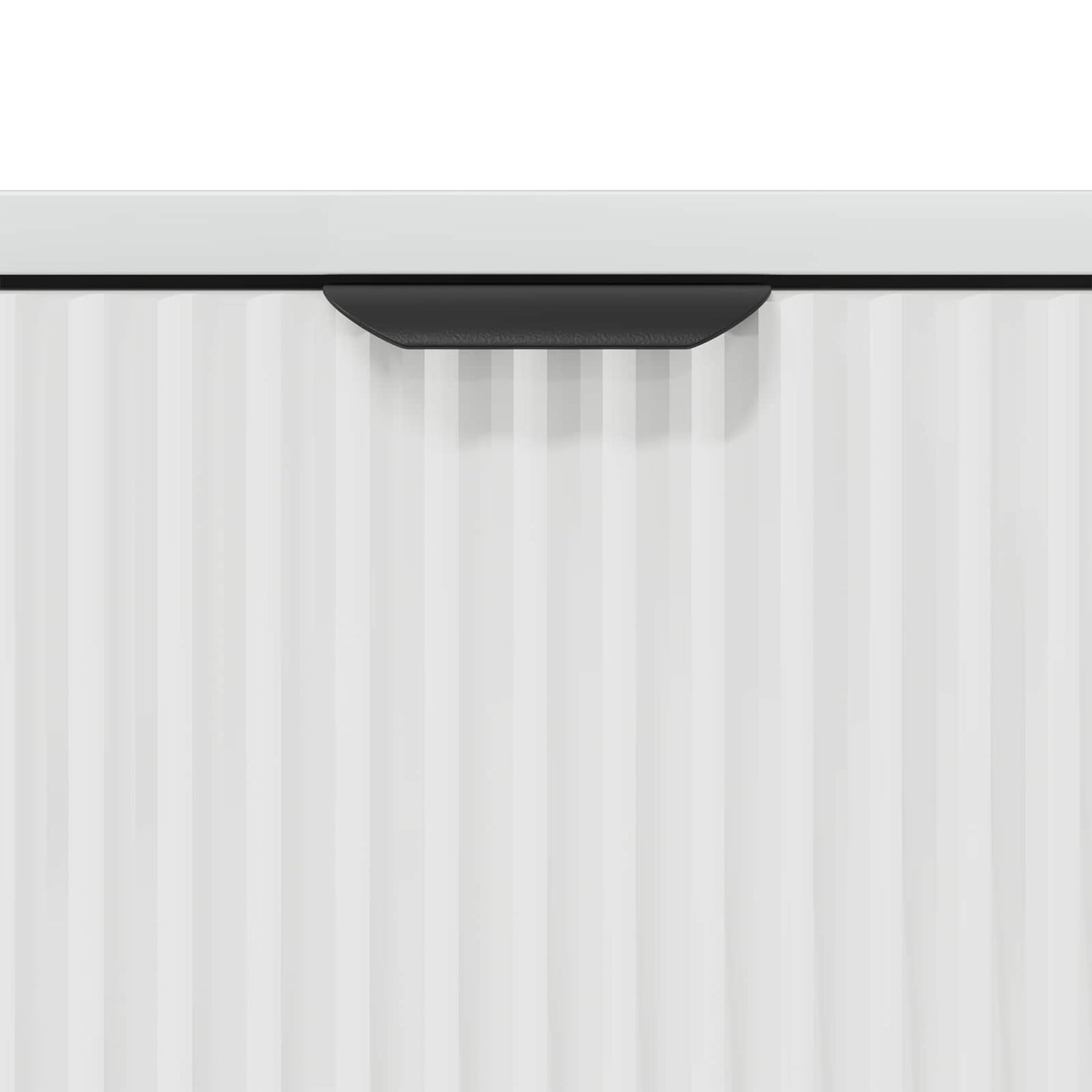 Sideboard Høj gloss hvid 89,5 x 33 x 82 cm Konstrueret træ