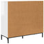 Sideboard Høj gloss hvid 89,5 x 33 x 82 cm Konstrueret træ