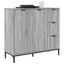 Sideboard Grå Sonoma 89,5 x 33 x 82 cm Konstrueret træ