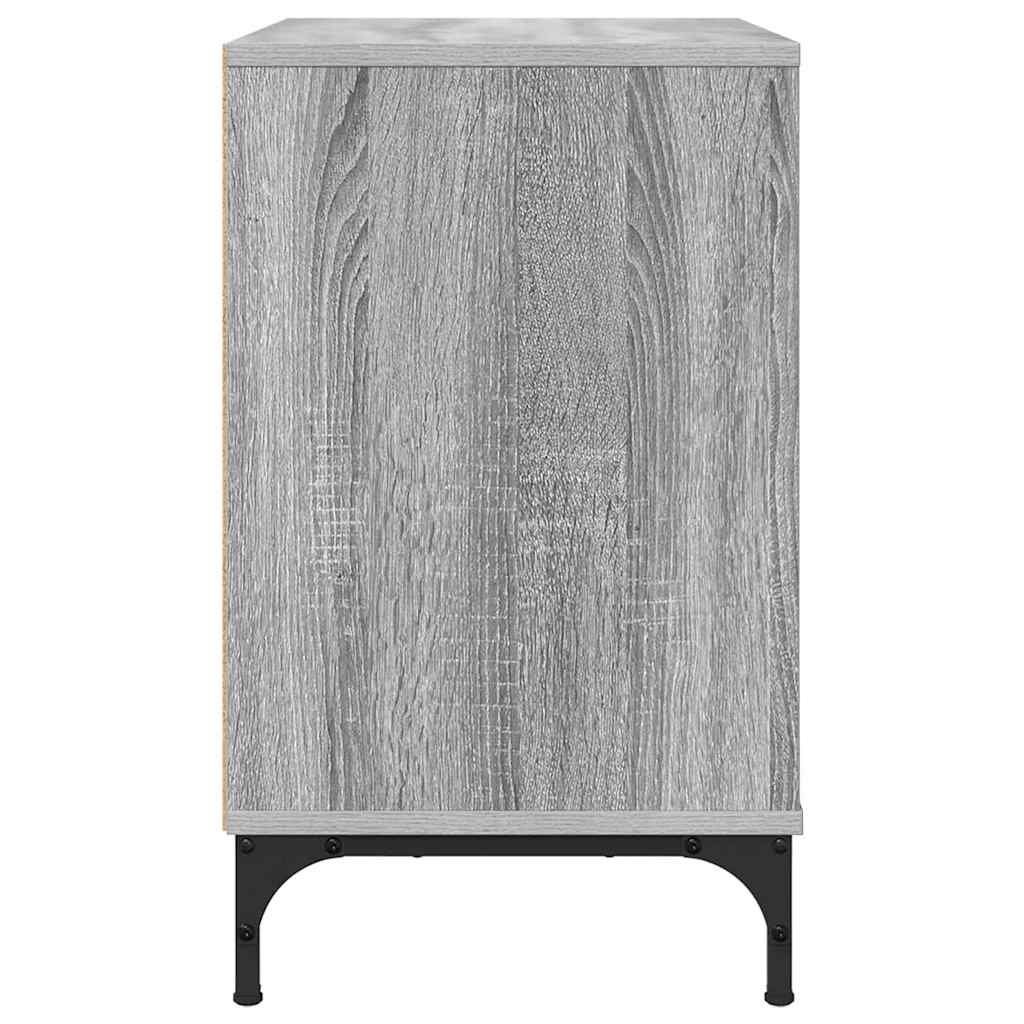 Sengebord Grå sonoma-eg 63.5 x 36 x 61 cm Konstrueret træ