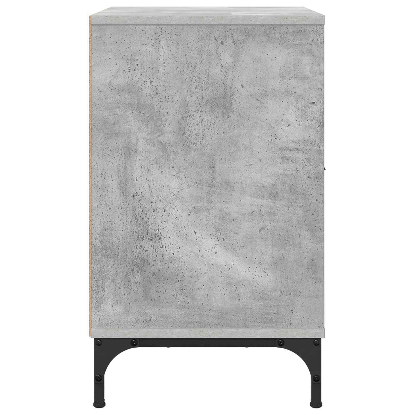 Natskab 2 stk. Betongrå 49 x 36 x 61 cm Konstrueret træ