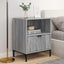Natskab 2 pcs Grå sonoma-eg 49 x 36 x 61 cm Konstrueret træ