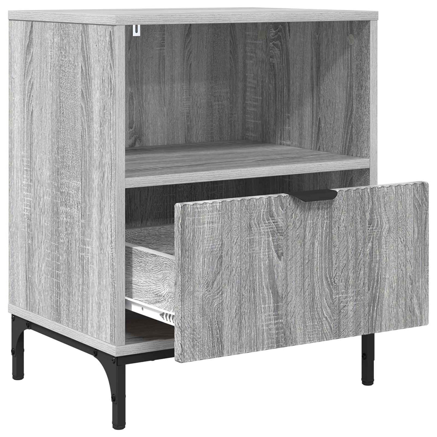 Natskab 2 pcs Grå sonoma-eg 49 x 36 x 61 cm Konstrueret træ