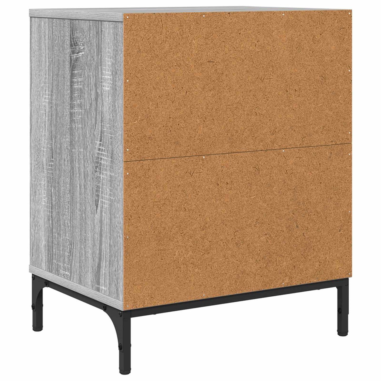Natskab 2 pcs Grå sonoma-eg 49 x 36 x 61 cm Konstrueret træ