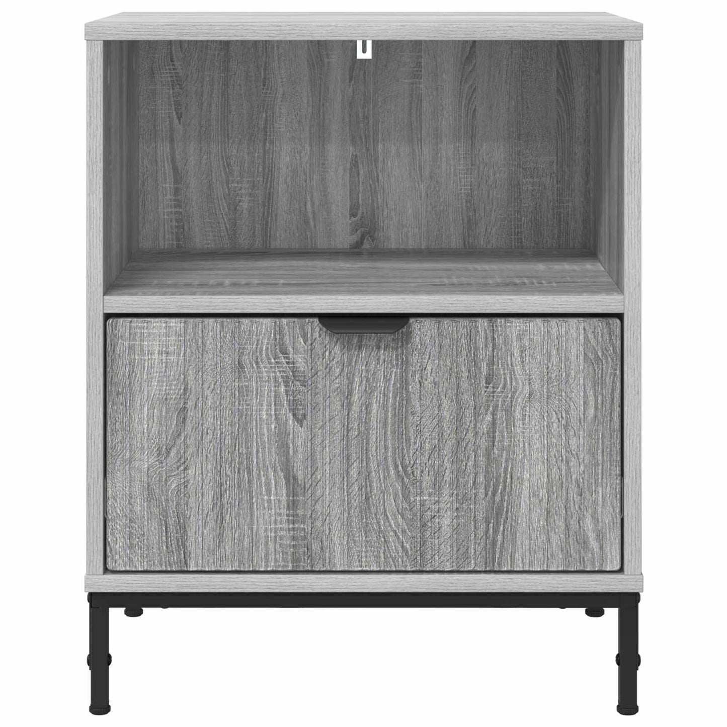 Natskab 2 pcs Grå sonoma-eg 49 x 36 x 61 cm Konstrueret træ