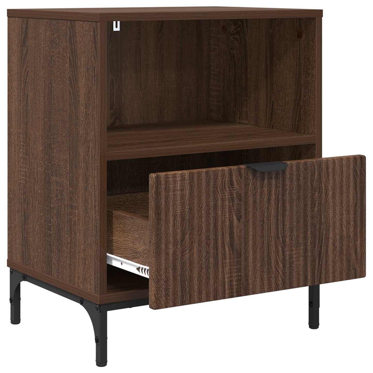 Natskab 2 pcs Brun eg 49 x 36 x 61 cm Konstrueret træ