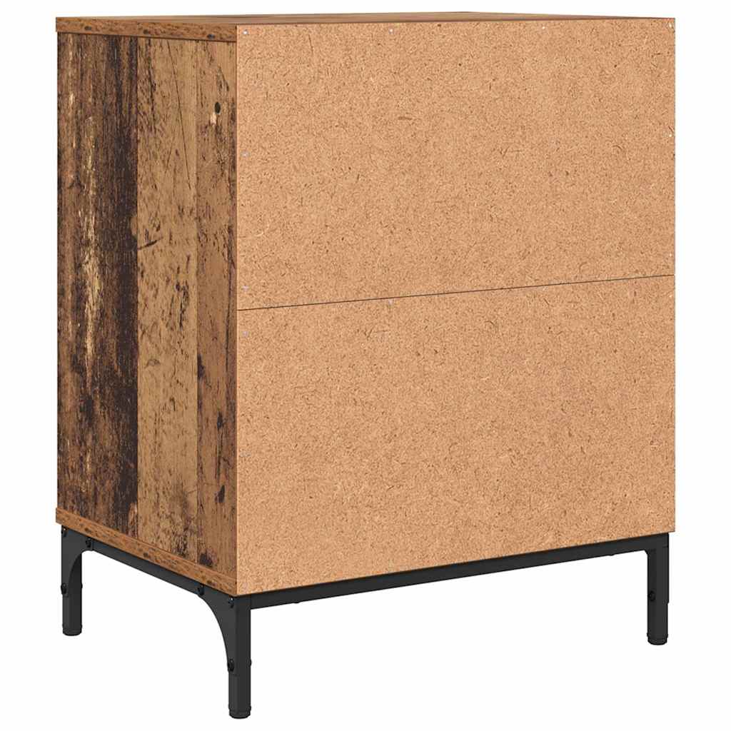 Natskab 2 pcs Gammelt træ 49 x 36 x 61 cm Konstrueret træ