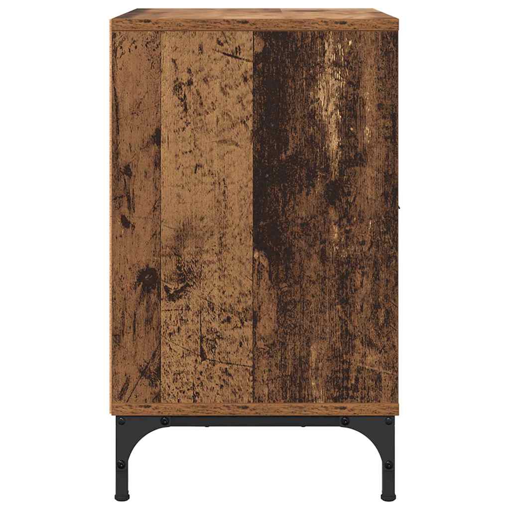 Natskab 2 pcs Gammelt træ 49 x 36 x 61 cm Konstrueret træ