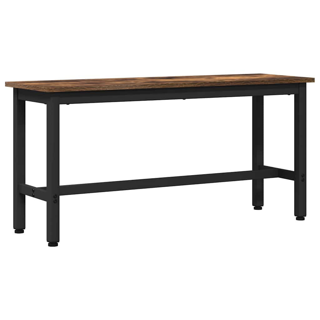 Spisebænk 2 pcs Røget eg 100 x 32,5 x 48,5 cm