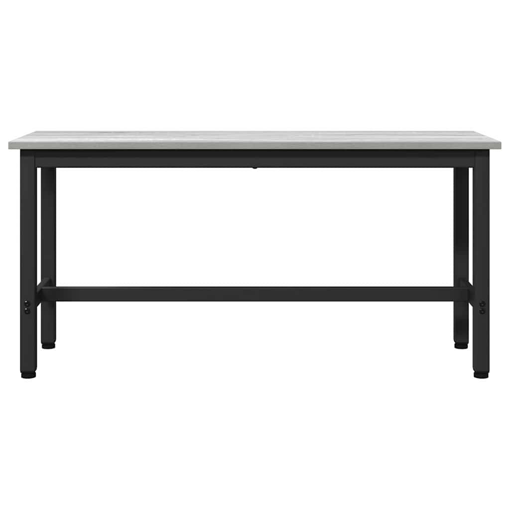 Spisebænk Grå Sonoma 100 x 32,5 x 48,5 cm Ingeniørtræ og stål