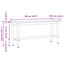Spisebænk 2 pcs Gammelt træ 100 x 32,5 x 48,5 cm