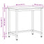 bord Sort eg 80 x 50 x 76,5 cm Ingeniørtræ og stål
