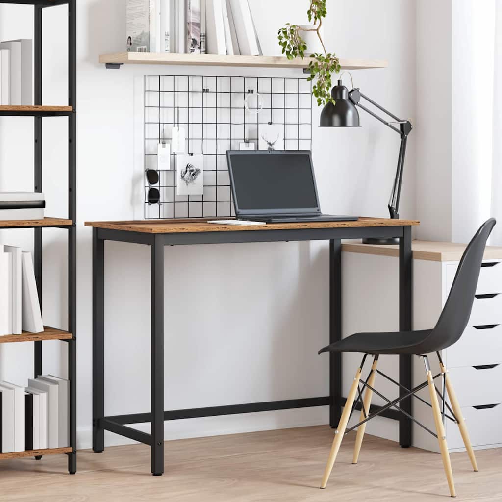 bord Gammelt træ 80 x 50 x 76,5 cm Ingeniørtræ og stål billede