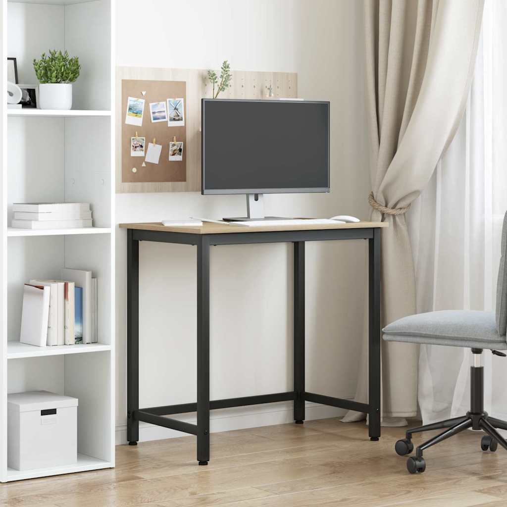 bord Sonoma eg 100 x 50 x 76,5 cm Ingeniørtræ og stål