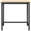 bord Sonoma eg 100 x 50 x 76,5 cm Ingeniørtræ og stål