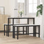 Spisebænk Hvid 100 x 32,5 x 49 cm Massivt fyrretræ