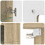 Træskab Sonoma eg 50 x 29 x 100 cm Konstrueret træ