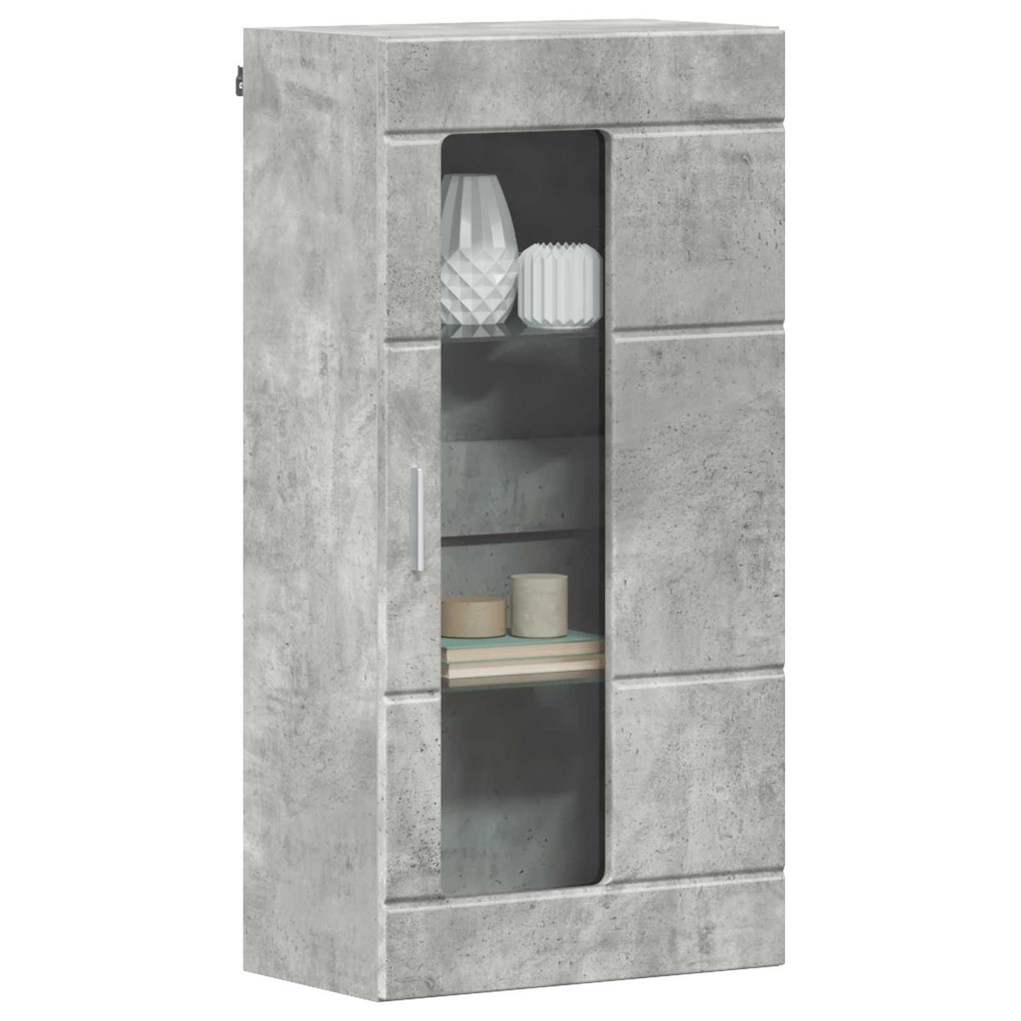Træskab Beton Grå 50 x 29 x 100 cm Konstrueret træ
