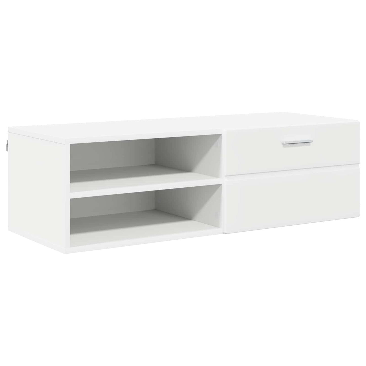 Træskab med skuffe Hvid 100,5 x 39 x 30 cm Konstrueret træ