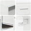 Træskab Høj gloss hvid 100,5 x 39 x 30 cm Konstrueret træ